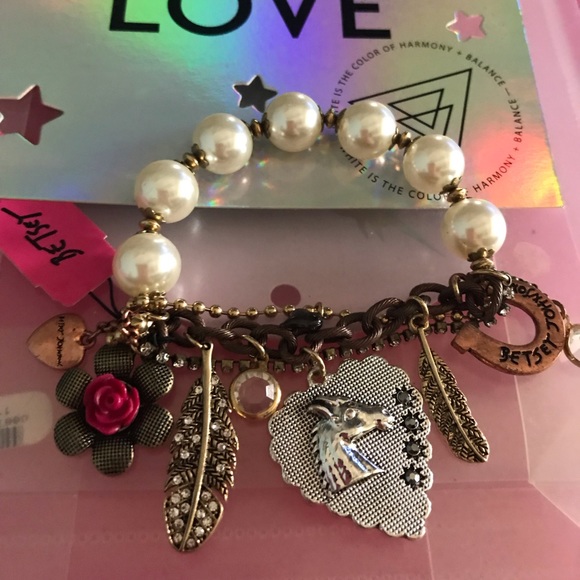 Betsey Johnson gypsy rose horse lover bracelet vintage...